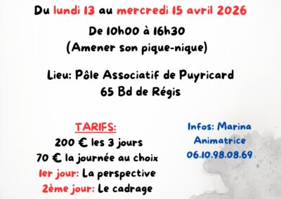 🎨 Stage Aquarelle à – Avril 2026