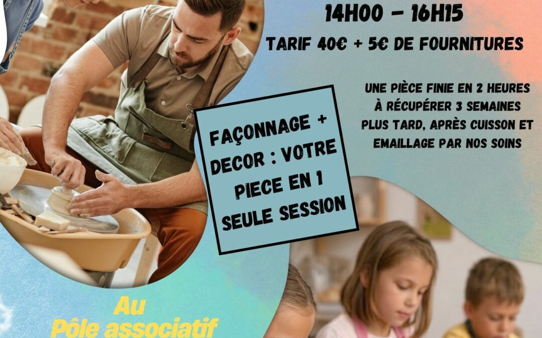 Poterie Flash : Votre création finie en 2h !