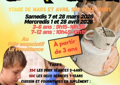 ATELIER POTERIE MARS et AVRIL